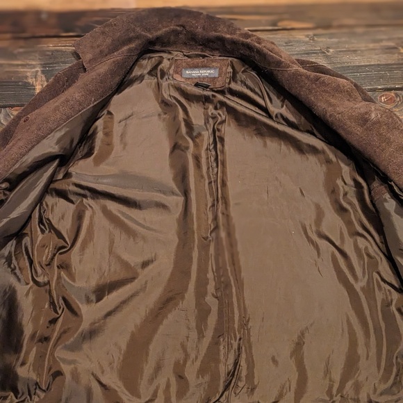 Banana Republic Men’s Genuine Leather Jacket - Size Large - Picture 2 of 4